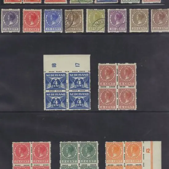 Netherlands 1926/27 Interrupted perfs on 2 sides, ...