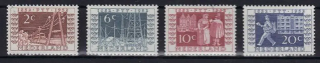 Netherlands 1952 ITEP set of 4. Mint no gum. SG ... Image 1++