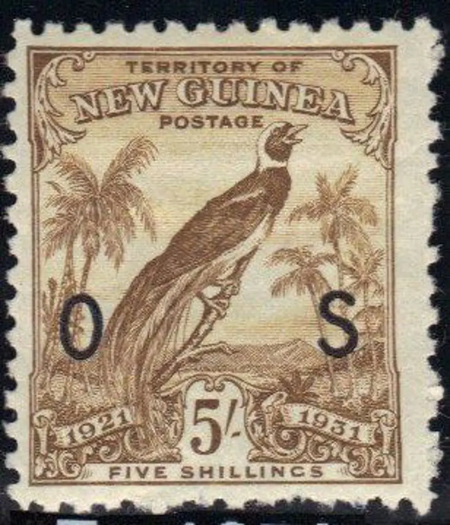New Guinea 1931 dated B.O.P.s ovptd "OS" complete ... Image 1++