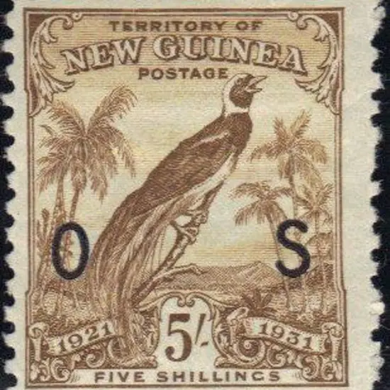 New Guinea 1931 dated B.O.P.s ovptd "OS" complete ...