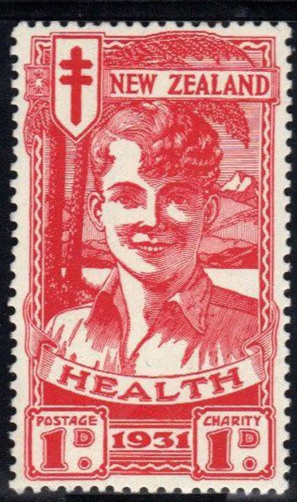 New Zealand 1931 1d Smiling Boy. MUH with rich ... Image 1++