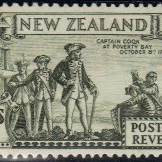 New Zealand 1936 2/- Cook perf. 13-14 x 13½ ...