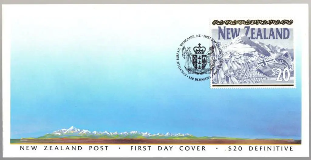 New Zealand 1994 (18th Feb) $20 Defin FDC pmkd ... Image 1++