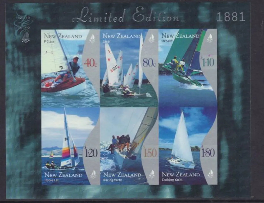New Zealand 1999 Yachting Imperforate Limited ... Image 1++