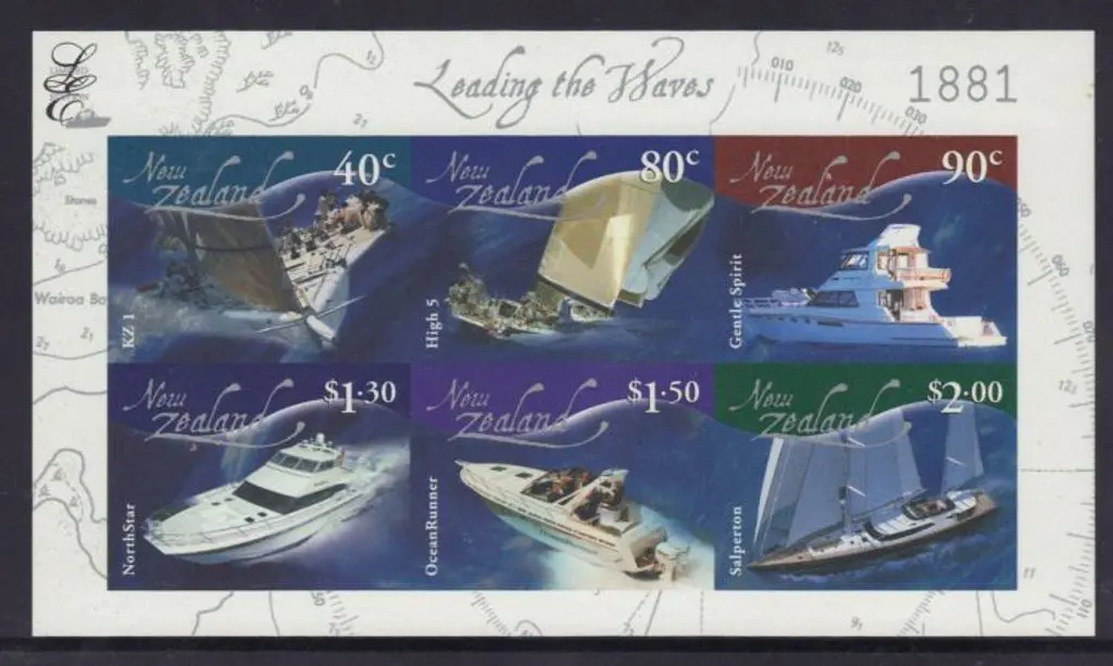 New Zealand 2002 "Leading the Waves" Boats Limited ... Image 1++
