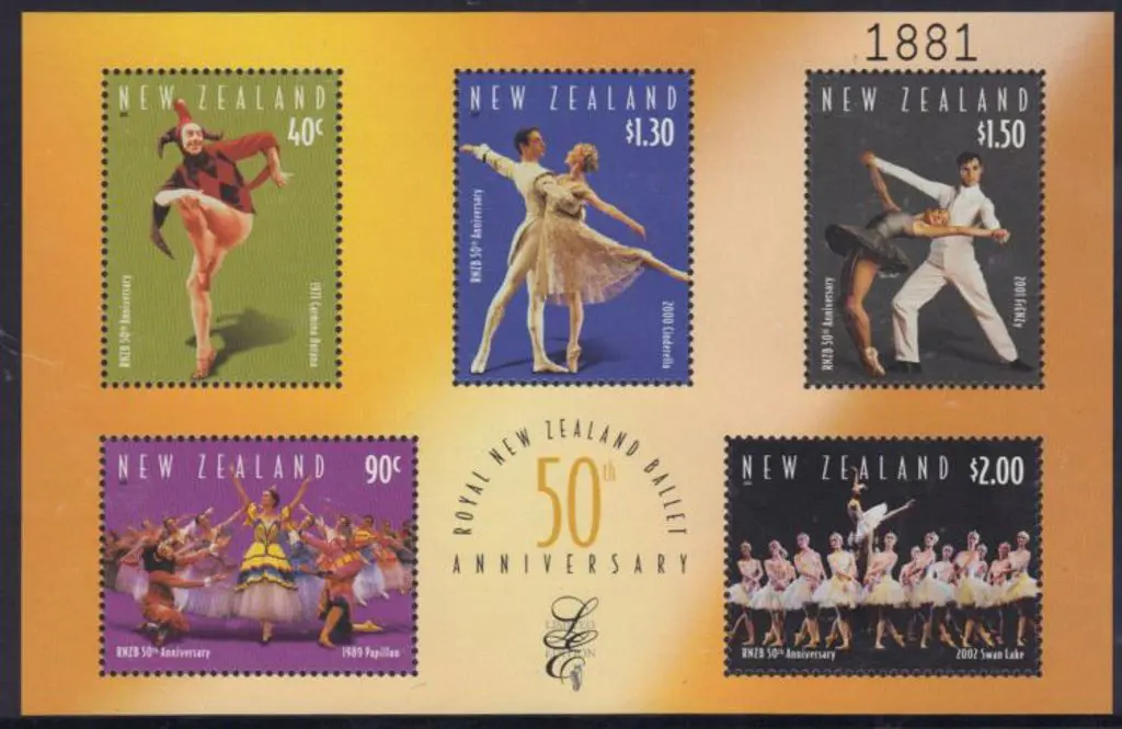 New Zealand 2003 Ballet Limited Edition M/S. No. ... Image 1++