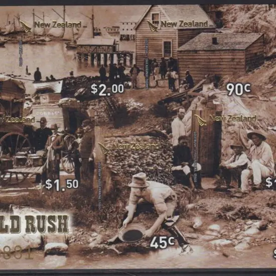 New Zealand 2006 Gold Rush imperforate Limited ...