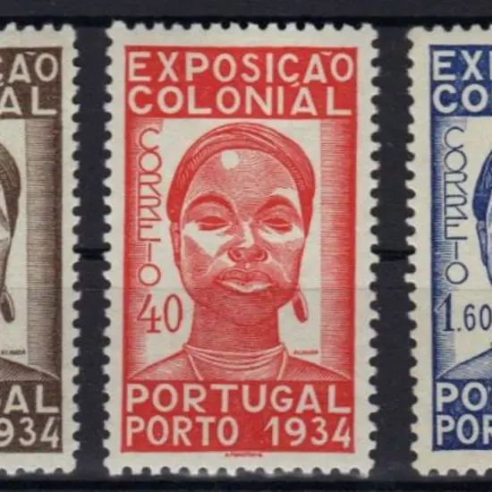 Portugal 1934 Colonial Expo set of 3. MLH  SG ...