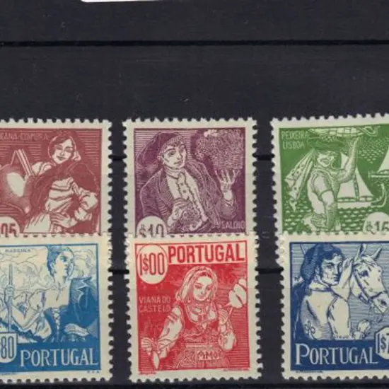 Portugal 1941 Costumes set of 10. Fresh MLH SG ...