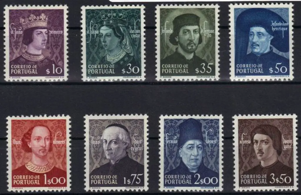 Portugal 1949 Portraits. MLH but tiny hinge thin ... Image 1++