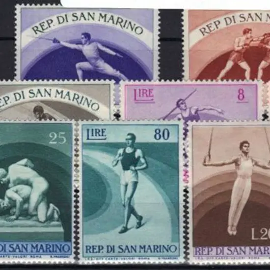 San Marino 1954/5 Sports. MUH & fresh. SG 474/84 ...