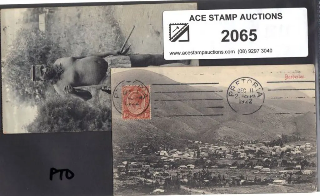 South Africa 1922 used picture postcards. One ... Image 1++