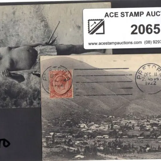 South Africa 1922 used picture postcards. One ...