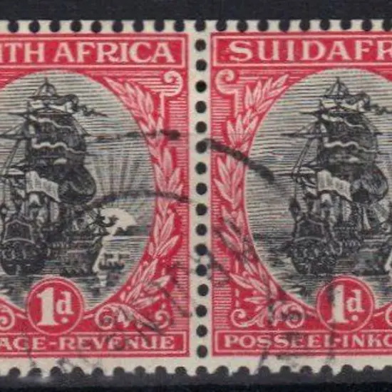 South Africa 1926/27 1d Van Riebeeck's Ship perf. ...