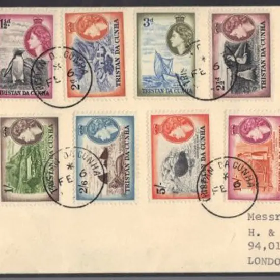 Tristan da Cunha 1953  (6th Feb) QEII pictorials ...