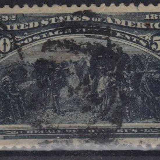 USA 1893 50¢ Columbus. Well centred with duplex ...