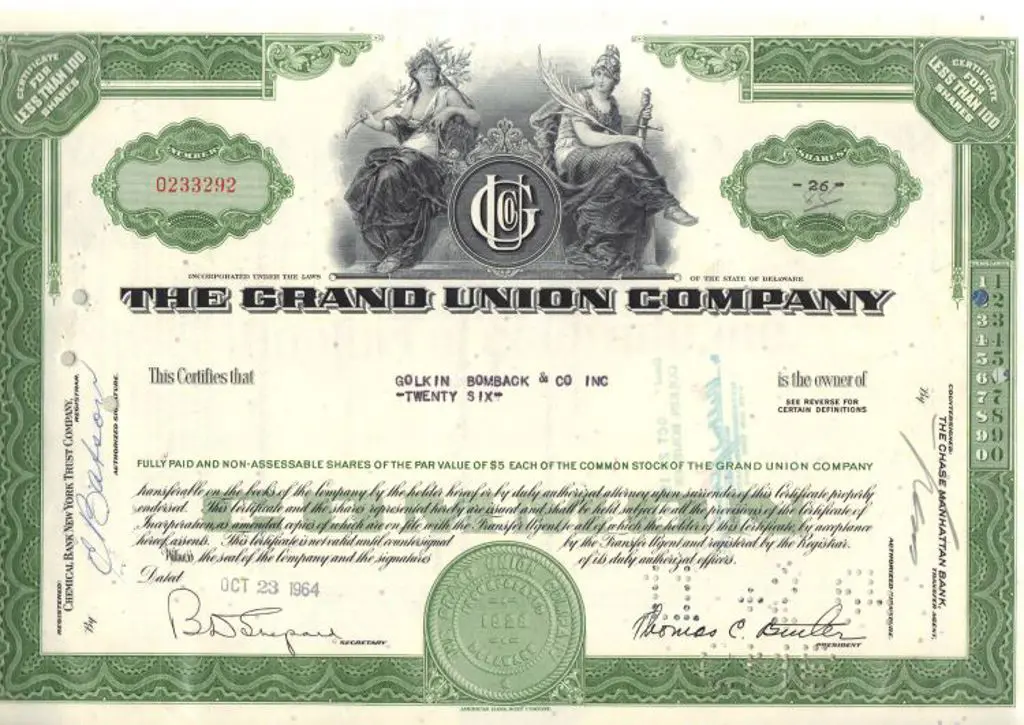USA 1930-1988 share certificates. Range of 20 ... Image 1++