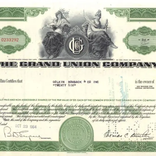 USA 1930-1988 share certificates. Range of 20 ...