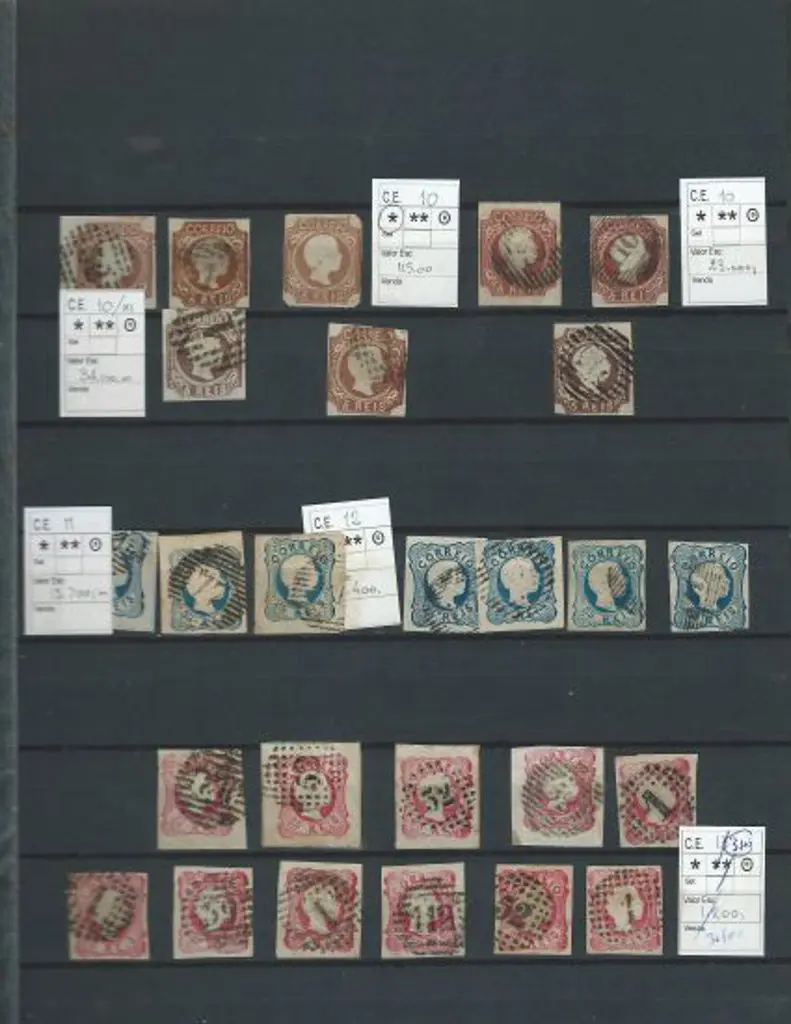 Portugal 1853-1883 valuable duplicated range in ... Image 1++