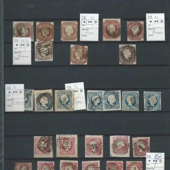 Portugal 1853-1883 valuable duplicated range in ...