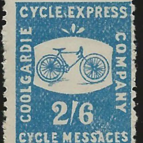1895 1/- & 2/6d Coolgardie Cycle Express originals ...