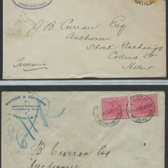1902 (20th Aug) cover to Tasmania with 2d yellow ...