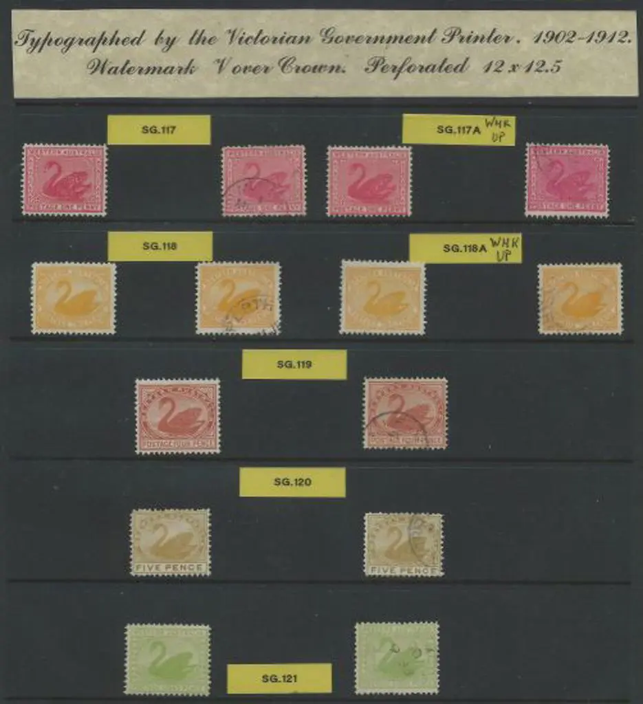 1902 1d to 8d set, V/Crown wmk, perf. 12 x 12½ ... Image 1++