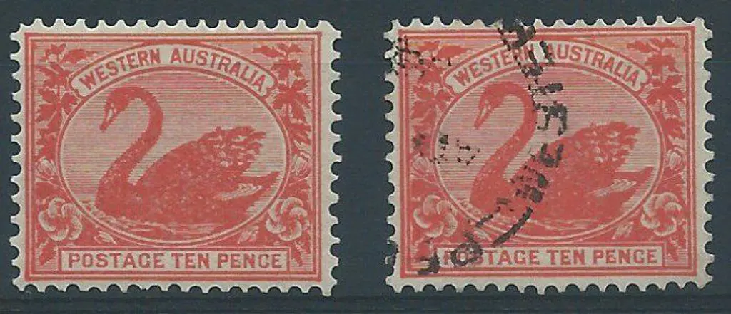 1903 10d red, V & Crown wmk. Mint & used examples. ... Image 1++
