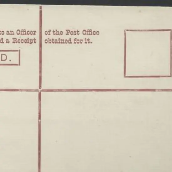 1902 3d brown QV Registered Envelope unused with ...