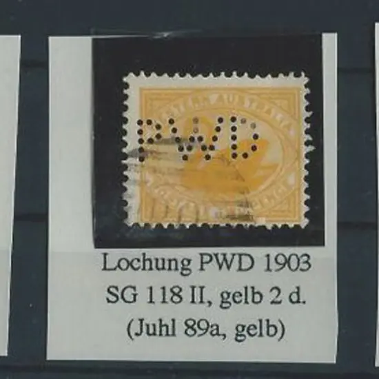 1902/04 1d carmine & 2d yellow swans, V/crown wmk ...