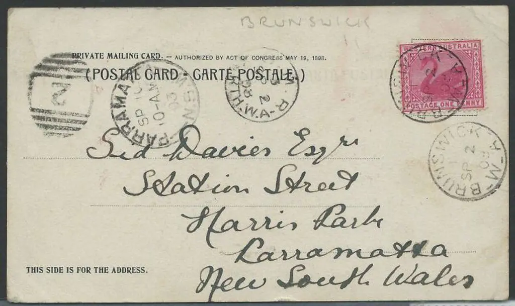 1903 (2nd Sept) colour ppc (American Indian) from ... Image 1++