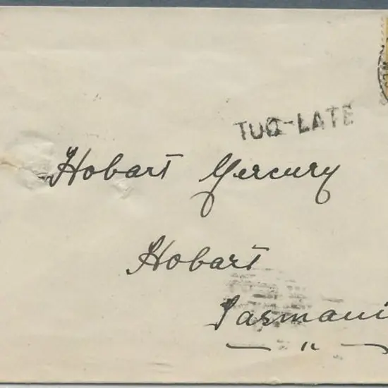 1907 (4th Sept) 2d yellow swan on cover tied by ...
