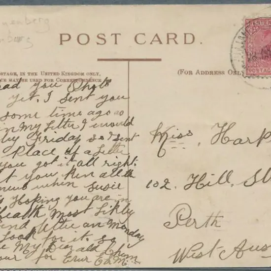 1909 (23rd Jan) "May all Your Fun be a regular ...