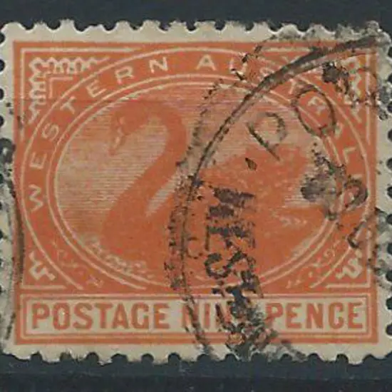 1910 9d red orange Crown/A wmk, perf 11. Good used ...