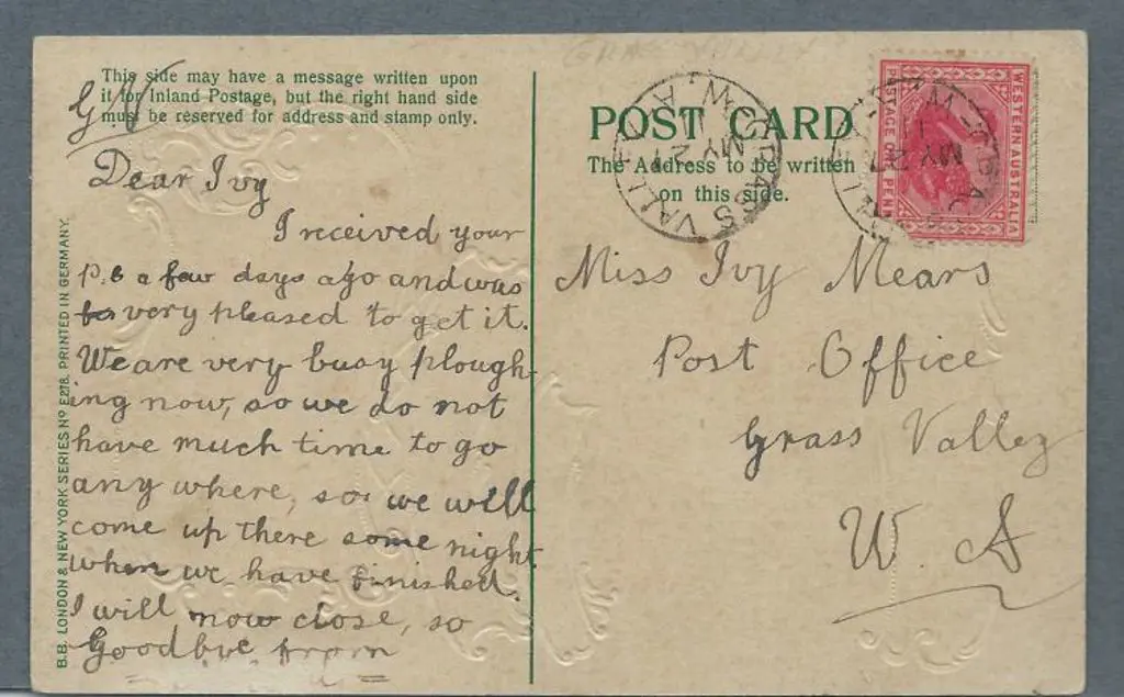 1911 (27th May) "Love's Symbols" Greetings colour ... Image 1++