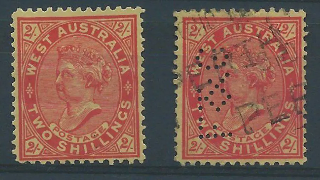 1911 2/- bright brown-red on yellow. Upright wmks. ... Image 1++