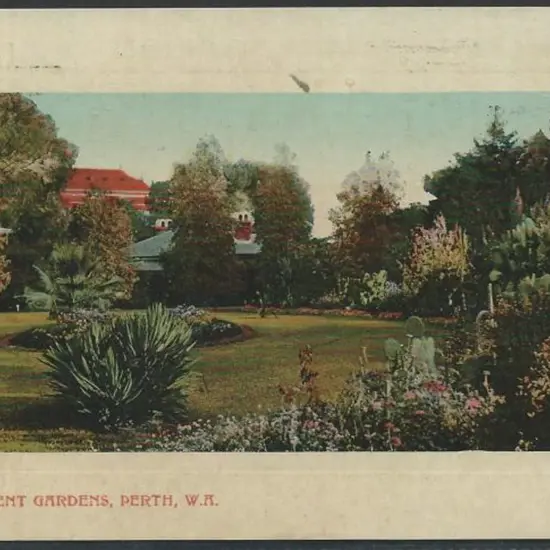 1921 (3rd May) 1½d brown KGV on WA colour ppc ...