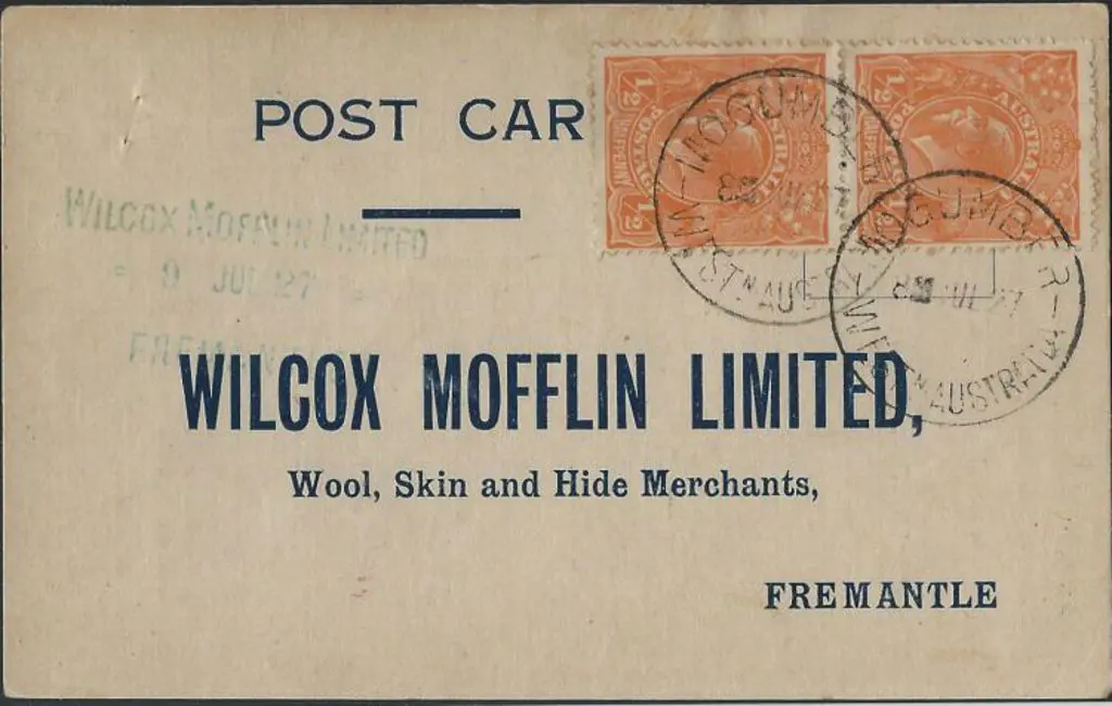 1927 (8th July) Pre-printed commercial advice card ... Image 1++