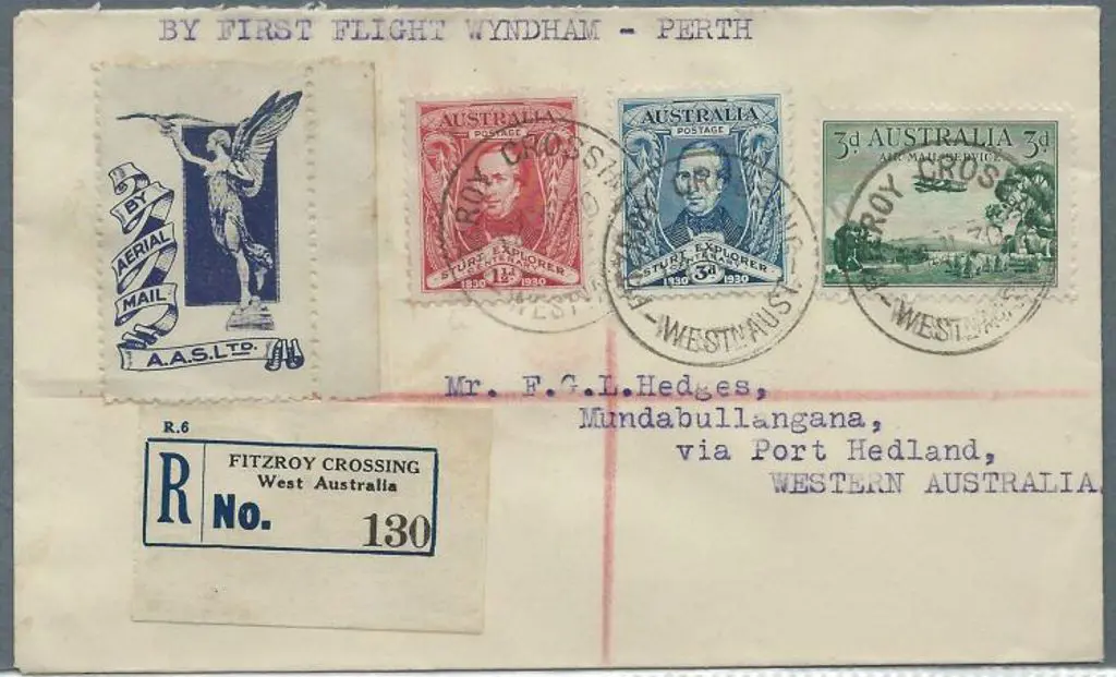 1930 (14th July) Intermediate First Flight pmkd ... Image 1++
