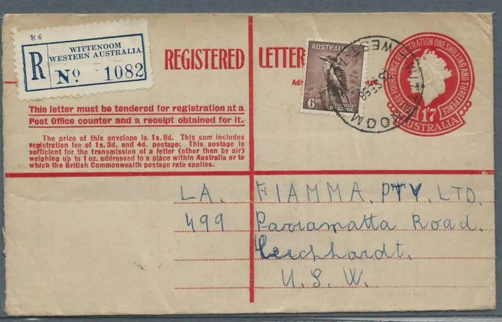 1958 (25th Sept) 1/7d red QEII Postal Stationery ... Image 1++