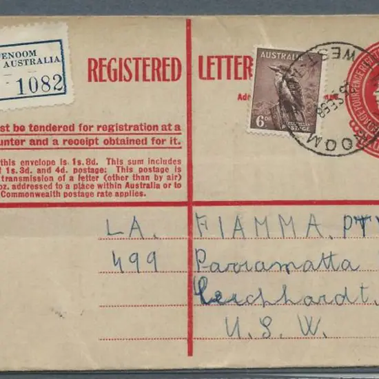 1958 (25th Sept) 1/7d red QEII Postal Stationery ...
