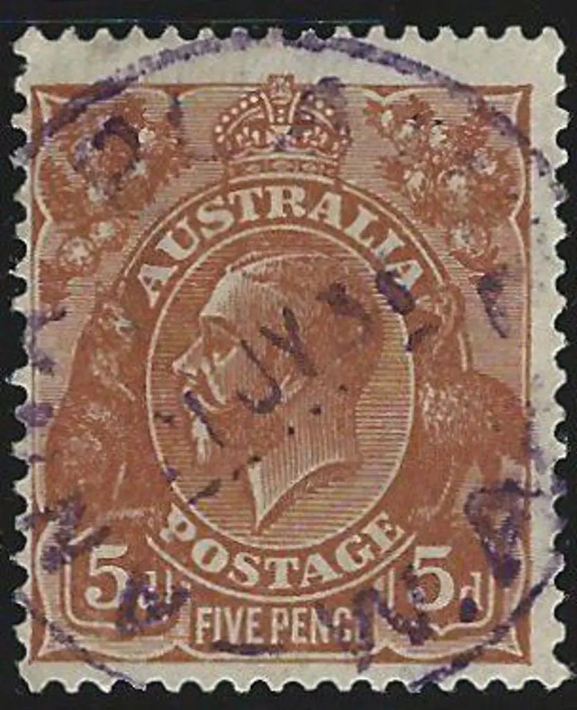 Anna Plains C30 dated 21st July 1931 on 5d brown ... Image 1++