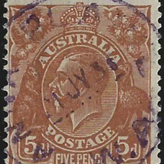 Anna Plains C30 dated 21st July 1931 on 5d brown ...