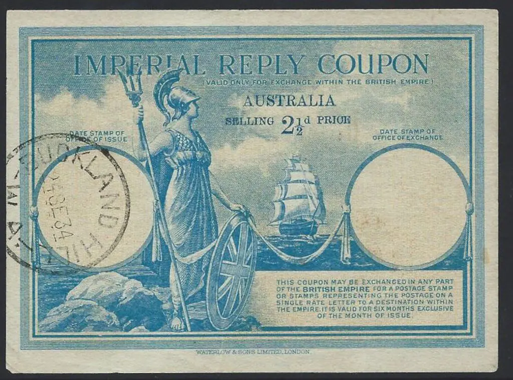 Buckland Hill C30a on 2½d Imperial Reply Coupon ... Image 1++