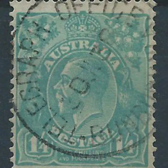 Bunbury Telegraph Office on 1/4d KGV dated 30 Jun ...