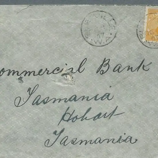 Burtville 3b dated 1st Oct 1907 tying 2d yellow ...
