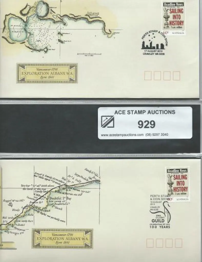 Crawley Perth Stamp & Coin Show dated 17th & 18th ... Image 1++