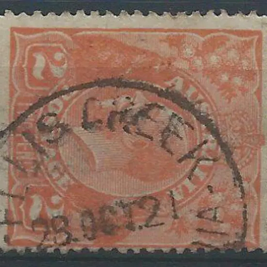 Ellis Creek D28 dated 28th Oct 1912 on 2d orange ...