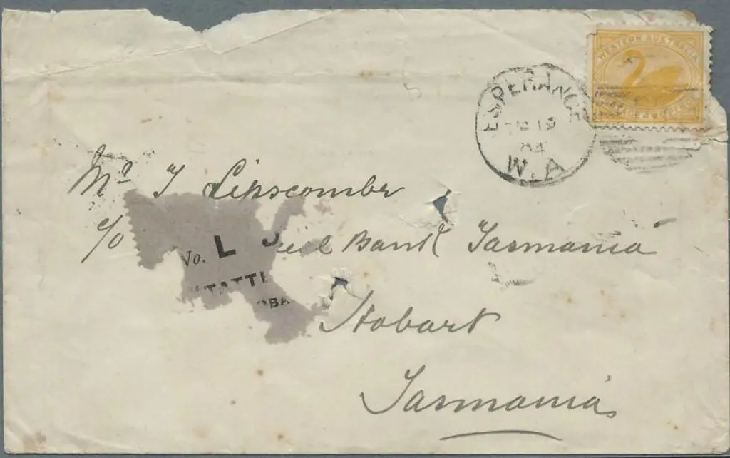 Esperance DxPO dated 19th Sept 1904 tying 2d ... Image 1++