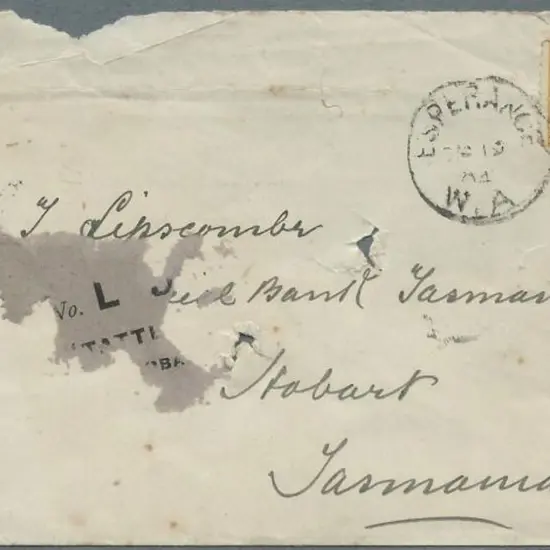 Esperance DxPO dated 19th Sept 1904 tying 2d ...